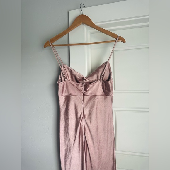 Mink Satin Maxi Dress - Picture 10 of 13